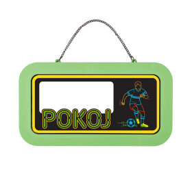 Neonová cedulka bez jména - Pokoj pro fotbalistu - Albi