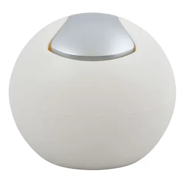 Spirella BOWL MATT mini výklopný odpadkový koš 1 L matný bílý / plast (7610583203700)