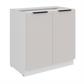 Spodní skříňka Como 80 D 2F BB Barva korpusu: Bílá, Barva dvířek: Kašmír