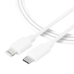 Tactical Smooth Thread Cable USB-C - Lightning 0.3m bílá (8596311153051)
