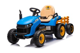 Mamido Dětský elektrický traktor BBH-030 s přívěsem modrý