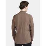 Běžecké tričko CRAFT ADV SubZ Wool LS 2 - hnědé Velikost textilu: S