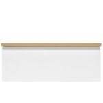 Koupelnová skříňka s krycí deskou SAT B-WAY 99x30x45 cm bílá lesk BWAY100WDOAK BWAY100WDOAK