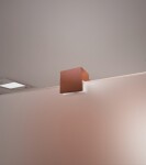 Erga Paris, stabilizační vzpěra pro sprchové zástěny o tloušťce skla 8mm, délka max. 100% 150cm, růžové zlato matná, ERG-V02-PARIS-BAR-RG