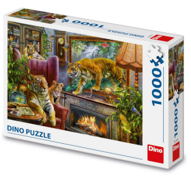 Puzzle Z obrazu: Tygři 1000 dílků