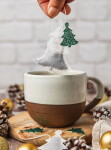 TEA HERITAGE Zelený čaj s lískovými oříšky Christmas Tree – 5 ks, zelená barva