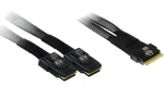 Inter-tech SAS kabel SFF-8654 - 2x SFF-8087 / Kabel / 24 Gb/s / 0,75 m (88885641)
