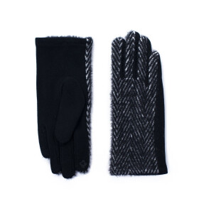 Rukavice Herringbone Soft Black - Art of Polo Univerzální