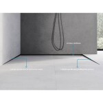 MEXEN - Line-B spádová lišta podlahová 120 cm pravá, černá 187001120R