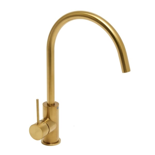 Dřezová baterie SAT Aurum s otočným ramínkem broušená zlatá SATBAUR280BG SATBAUR280BG