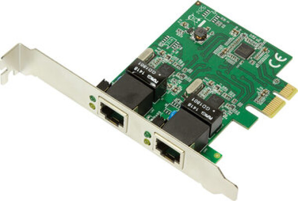 LogiLink PC0075 / PCIe síťová karta / 2x RJ45 / 1Gbps (PC0075)