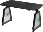 ULTRADESK Booster černá / Herní stůl / 136 x 70 x 75 cm / LED osvětlení (UDESK-BO-BA/BB)