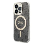 Pouzdro Guess 4G IML MagSafe iPhone 14 Pro černé