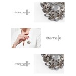 Exkluzivní brož Swarovski Elements Zoe, Zlatá