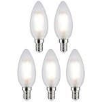 Paulmann 29095 LED Energetická třída (EEK2021) F (A - G) E14 svíčkový tvar 4.8 W teplá bílá (Ø x v) 35 mm x 98 mm 5 ks