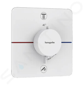 HANSGROHE - ShowerSelect Comfort Termostatická baterie pod omítku, pro 2 spotřebiče, matná bílá 15583700