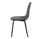 Jídelní židle, šedá, látka, CT-V2972 GREY2