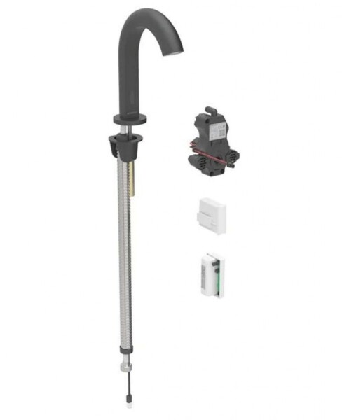 GEBERIT - Piave Elektronická umyvadlová baterie, napájení z generátoru, easy to clean, matná černá 116.186.14.1