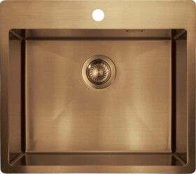DEANTE - Olfato Precious hnědý ocelový dřez, 1-bowl ZPO_C10B