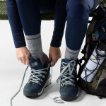 Dámské merino ponožky SMARTWOOL Women's Hike Targeted Cushion Mid Crew S, Light Gray velikost: 34-37 (S)