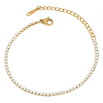 ELENYS Tennis 2 mm – pozlacený náramek 18K žluté zlato Délka náramku: 16,5+5 cm / max. 21,5 cm