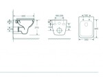 HOPA - Závěsné WC ADATTO RIMLESS - bez sedátka OLKLT2005EBS