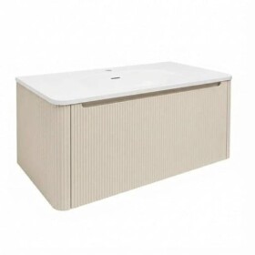 Koupelnová skříňka s umyvadlem Naturel Austen 99x47,5x45 cm clear brown mat AUSTEN100CB AUSTEN100CB