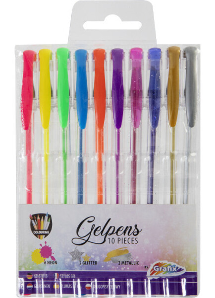 Gelová pera 10 ks - Craft Creative