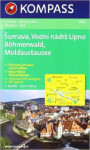 Šumava, Vodní nádrž Lipno, Böhmerwald, Moldaustausee 1:50 000 turistická mapa KOMPASS 2082