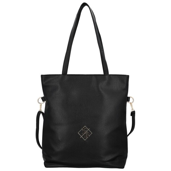 Elegantní dámská koženková kabelka na rameno Trixie, černá