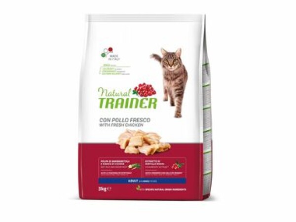 Trainer Natural Cat Adult kuřecí 3kg / Granule pro kočky / pro dospělé kočky (8059149029634)