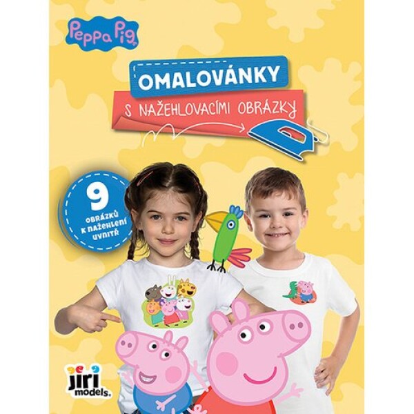 Omalovánky s nažehlovacími obrázky Prasátko Peppa