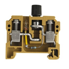 Weidmüller 0225820000 jisticí řadová svorka šroubovací středně žlutá 10 ks