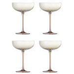 Bloomingville Skleničky Aston Coctail 325 ml – set 4 ks, hnědá barva, sklo