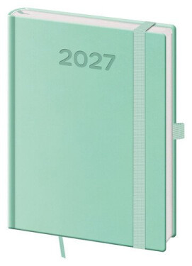 Diář 2027 týdenní B6 Print Pop - světle zelená