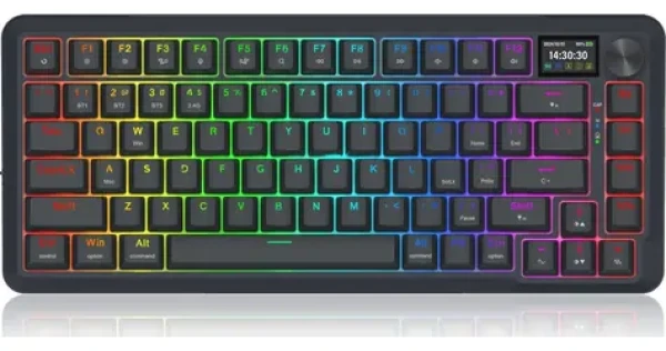 Redragon Flekact K708-RGB-PRO Lion Linear černá / Bezdrátová herní klávesnice / mechanická / RGB / BT / USB (K708-RGB-PRO)