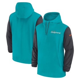 Nike Pánská bunda Miami Dolphins NFL 2024 Sideline Pre-Game Lightweight Player Velikost: XL