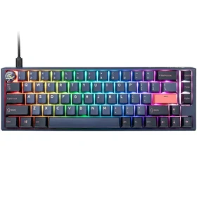 Ducky One 3 Cherry MX-Speed-Silver modrá / herní klávesnice / podsvícená / mechanická / drátová USB-C / US (DKON2167ST-PUSPDCOVVVC2)