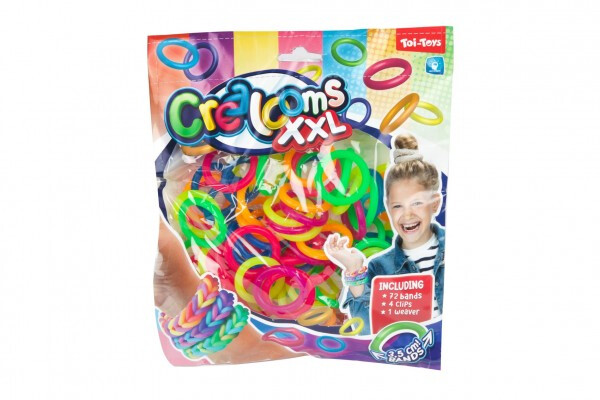 Udělej si svůj náramek - gumičky 72 ks + náčiní + pletací stav na náramky