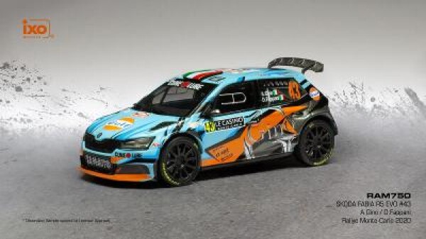 Škoda Fabia R5 EVO #43 A.Gino/D.Fappani - RMC 2020 1:43 IXO