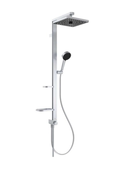 IDEAL STANDARD - CeraTwist ALU+ Sprchový set bez baterie, 26x26 cm, 2 proudy, stříbrná BE213SI