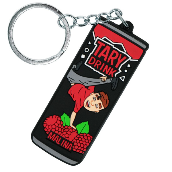 Přívěšek/klíčenka - design Tary drink malina