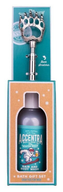 Koupelová sada Men´s Collection Winter Edition se škrabkou na záda Cedrové dřevo 150ml