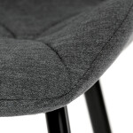 Jídelní židle, šedá, látka, CT-285 GREY2