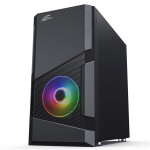 EVOLVEO M5, skříň mATX, 2x RGB ventilátor, sklo