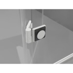 MEXEN/S - Lunar T sprchový kout dveře křídlové pravá 140 x 80, transparent, bílá 834T-140-080-20-00-P