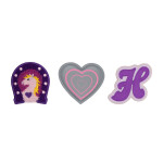 Baaglies 3 kusy Koně Srdce