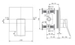 IDEAL STANDARD - Conca Tap Sprchová baterie pod omítku, Magnetic Grey A7373A5