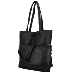 Trendy dámský koženkový set kabelek Alisia, černý