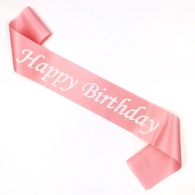 Ptakoviny.cz Šerpa Happy Birthday- růžová